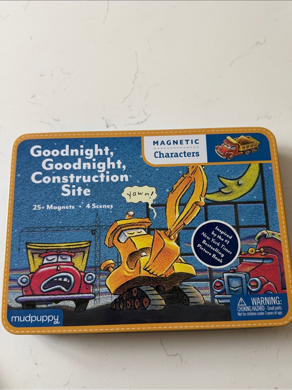 Goodnight, Goodnight, Construction Site Magnetic Playset - Blue by mudpuppy